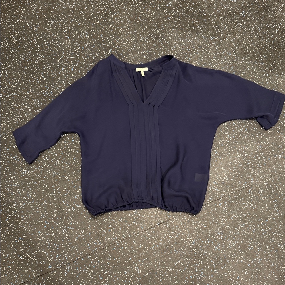 Joie Midnight Blue V-Neck Top Womens Small